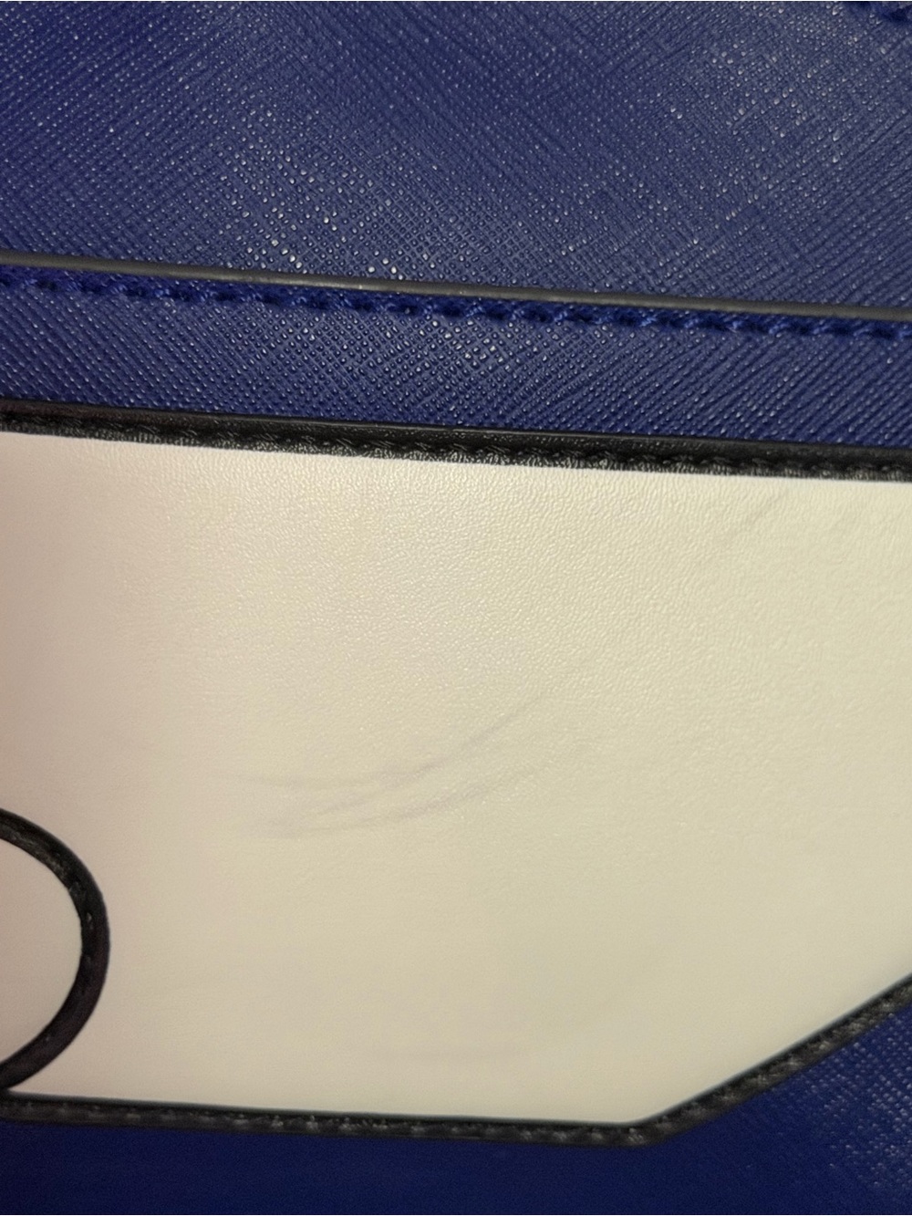 Unique Karl Lagerfeld Paris K/Ikonik Maybelle Dome Crossbody Blue Peekaboo Bag - Picture 9 of 16